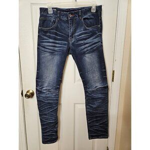 Smoke Rise Handmade Denim Blue Wash Men’s 36x32 Stone Wash